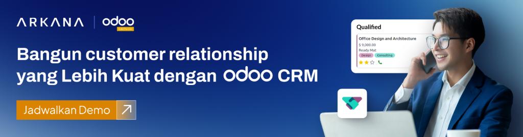 Odoo CRM - jadwalkan demo