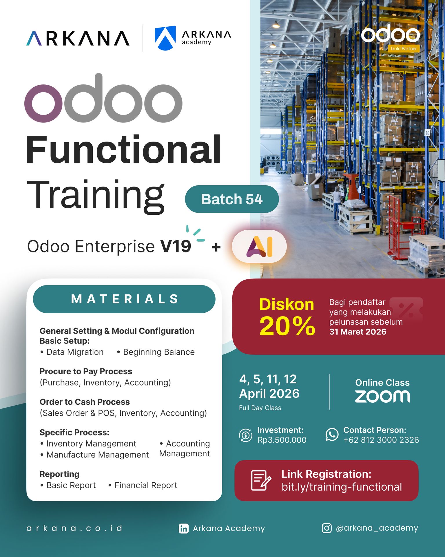 Odoo Functional Training | Indonesia