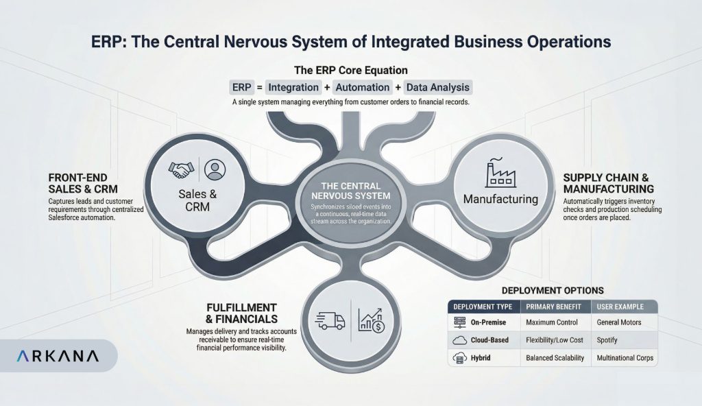 Enterprise Resource Planning (ERP) - central nervous system